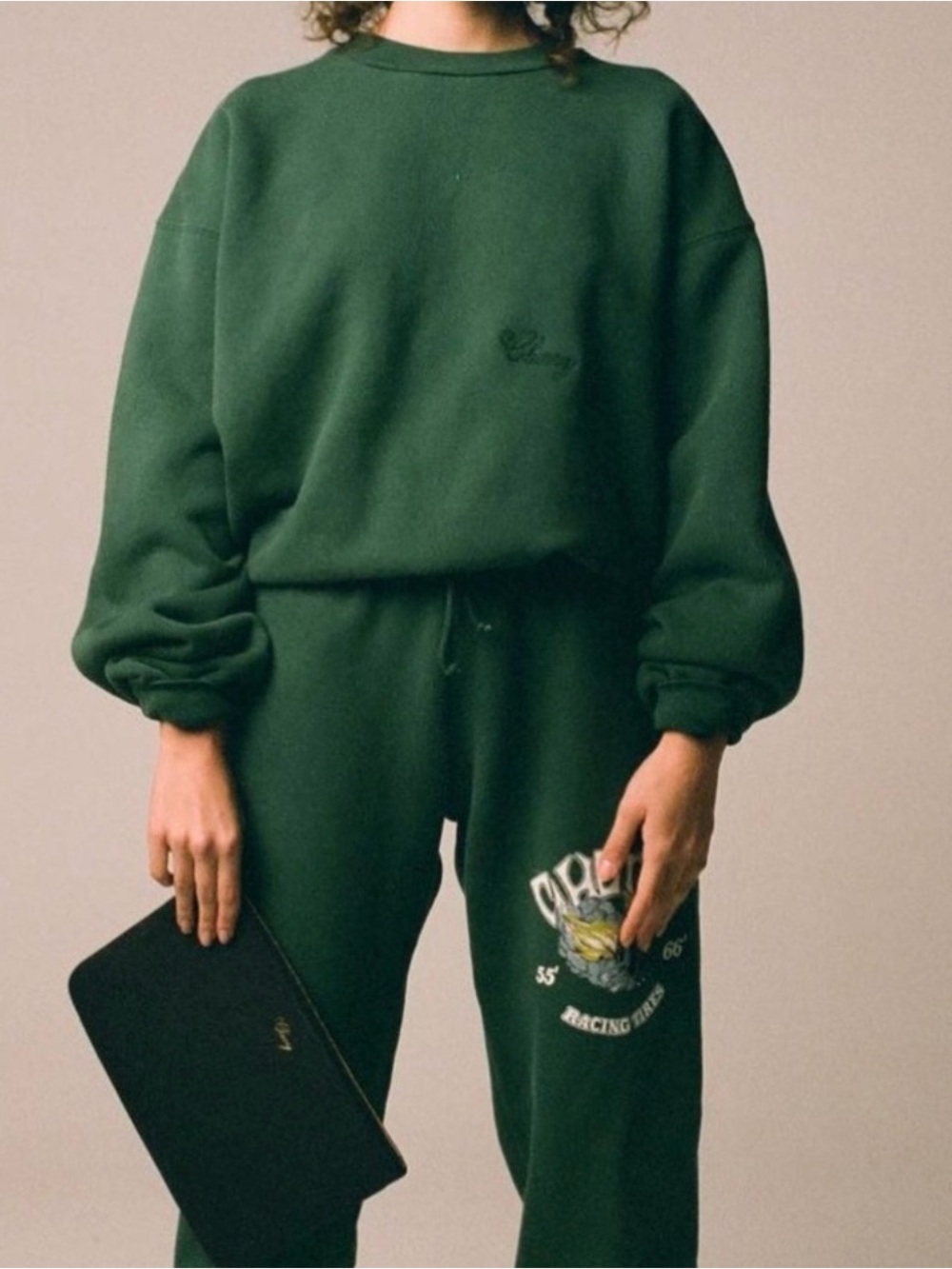Cherry LA Green Classic Crewneck